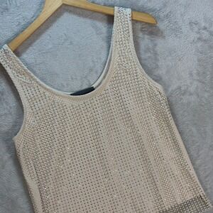 Sunday in Brooklyn Sequin Tank Top Sleeveless Party Shimmer Sparkle‎ S